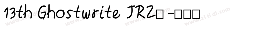 13th Ghostwrite JRZ常字体转换